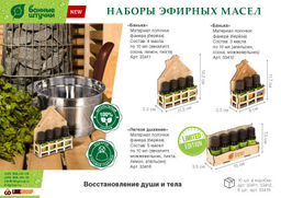 Набор эф. масел Легкое дыхание (эвкалипт+ можжевельник+пихта+лимон+апельсин) 5 масел по 10 мл с полочкой Банные штучки /6  фото 3