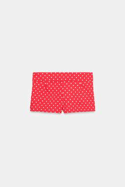 SHORTS MINI BOLSILLOS LUNARES / Rojo / Blanco - Zara фото 6
