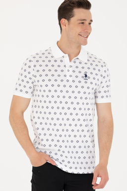 U. S. Polo Assn Мужская белая футболка с воротником-поло - U.s. polo assn фото 17