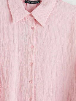 Dokulu Pul Detayl? Kad?n G?mlek Tunik