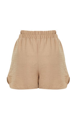 TRENDYOLMILLA Vizon Cepli Beli Lastikli Dokuma Sort TWOSS24SR00039  фото 8