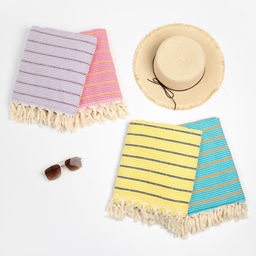 Пештемаль Полосы 100х180 см, жёлтый - Lovelife фото 5