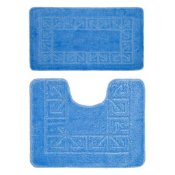 Комплект ковриков для в/к BANYOLIN CLASSIC из 2 шт 50х80/50х40см (голубой)