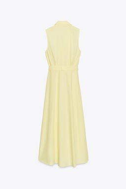 POPLIN MIDI DRESS WITH BELT - Zara фото 18
