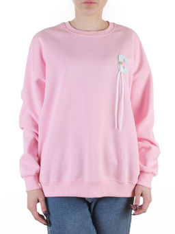 5601 PINK Свитшот женский (100% хлопок)