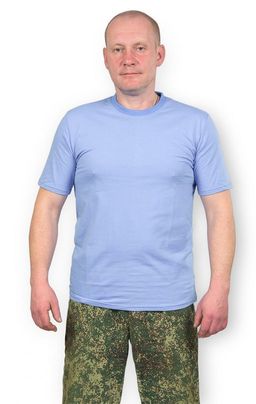 Футболка мужская, голубой (67-14)