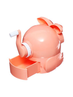 Точилка для карандашей механическая Calligrata «Сова», с контейнером, персиковая