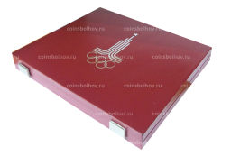 Коробка для монет номиналом 5 и 10 рублей Олимпиада-80 (б\у)