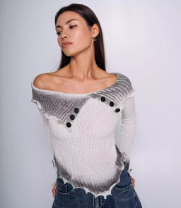 Джемпер #КТ544, молочный - Dommod фото 5