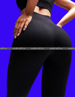 Цена за 1 шт. Лосины внутри с мехом с широким поясом арт. 952 XL-3XL (фактически 50-54) - Астекс фото 2