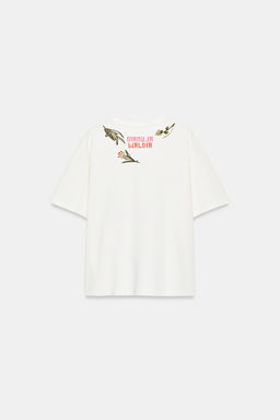 CAMISETA ESTAMPADA MANUJA WALDIA / Blanco roto - Zara фото 5