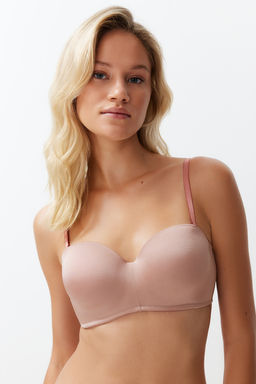 TRENDYOLMILLA Cok Renkli 3lu Paket Micro Ip Ask?l? Dolgusuz Kapl? Straplez Orme Sutyen THMSS24SU00054  фото 4