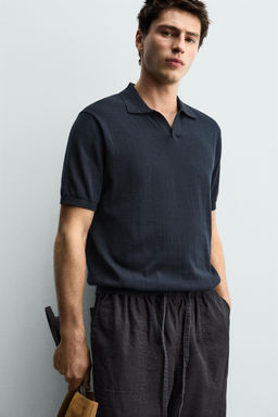 POLO PUNTO REGULAR FIT / Marino oscuro - Zara фото 6