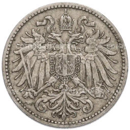 Монета 10 геллеров 1895 года Австрия