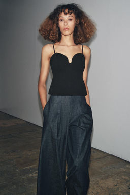 SWEETHEART NECKLINE TOP - Zara фото 2
