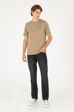 Мужские черные джинсовые брюки