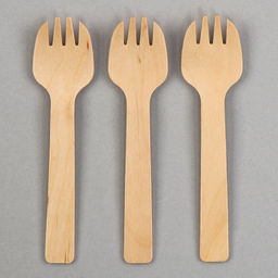 Вилки деревянные, 11 см, 12 шт - Страна карнавалия фото 2