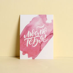 Цена за 20 шт. Открытка-комплимент Люблю тебя, 8 6 см