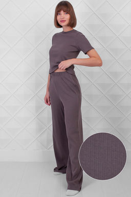 Арт. 10801/4 Пижама с брюками 44-52 (5 шт) Цвет:верх- кофейный, низ- кофейный