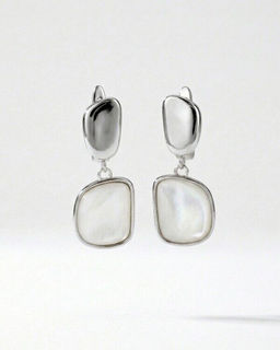 Серьги с натуральным перламутром