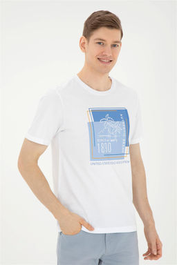 Мужская белая футболка - U.s. polo assn фото 3