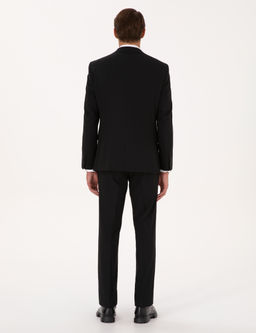 Siyah Slim Fit Tak_m Elbise