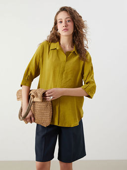 G?mlek Yaka Modal Kar???ml? Bluz