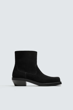 LEATHER COWBOY BOOTS - Zara фото 4