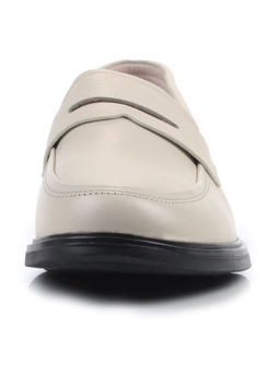 03-DYL128-3 BEIGE Лоферы женские (натуральная кожа)