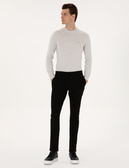 Siyah Slim Fit Kanvas Pantolon - Pierre cardin фото 3