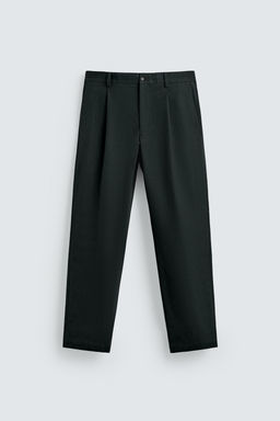 PLEATED TEXTURED TROUSERS - Zara фото 16