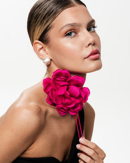 Колье-чокер с крупным цветком - Sahar art lab фото 3