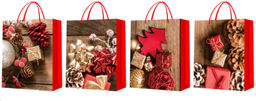 Цена за 12 шт. Пакет подарочный 55x40x13см / 449XL /уп 12/240/Новый год микс - Галеонтрейд фото 2