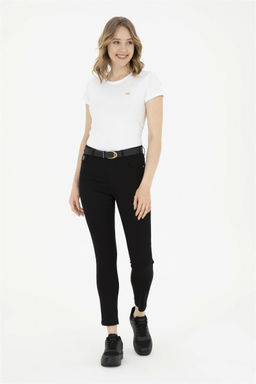 Женские черные брюки из плотной ткани Неожиданная скидка в корзине - U.s. polo assn фото 3