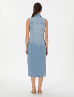 A__k Mavi Slim Fit Jean Elbise - Pierre cardin фото 4