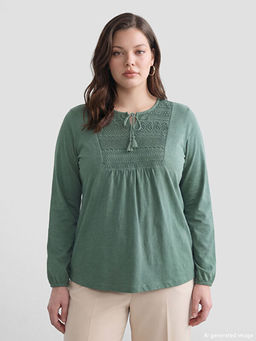 Ba?lamal? Yaka Nak??l? Bluz