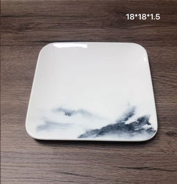 Блюдо квадратное Мрамор / DR-1010 /уп 54/ 18 см