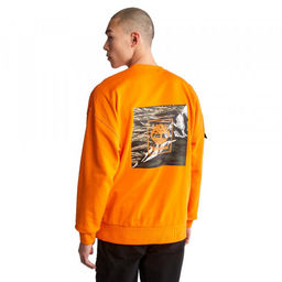 Мужская толстовка Timberland Sweatshirt CNY Crew Neck Relaxed оранжевая фото 2