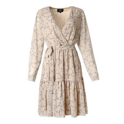 Платье женское короткое MIST plus-size, бежевое, размер 52