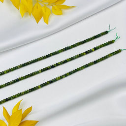 Бусины для украшений из Серпентинита "Змеевик" (120 бусин)