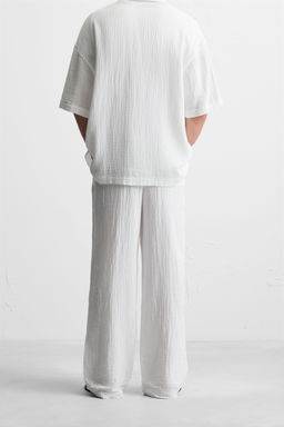 CRINKLED-EFFECT TROUSERS - Zara фото 3