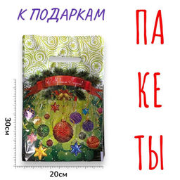 Цена за 100 шт. Пакет подарочный 20х30см
