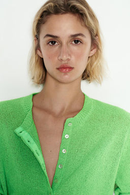 PLAIN KNIT CARDIGAN - Zara фото 4
