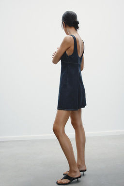 TRF DENIM DRESS - Zara фото 5