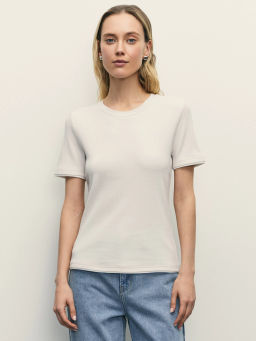 Футболка с контрастными окантовками / Zarina  фото 3