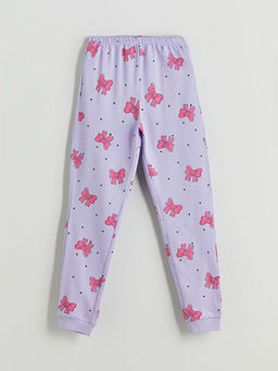 Beli Lastikli Fiyonk Desenli K?z ?ocuk Pijama Alt