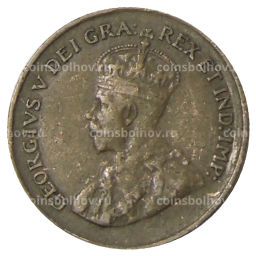 Монета 1 цент 1933 года Канада