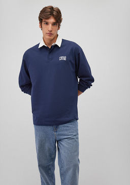 Mavi Logo Bask?l? Lacivert Polo Sweatshirt  фото 2