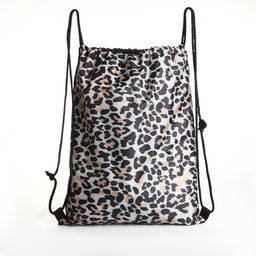 Мешок для обуви Леопард, 32*0,5*40 см, отд на шнурке, коричневый