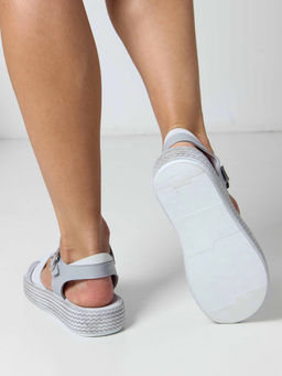 Босоножки EDART 2028.2530 w. Серый белый R - Ed'art фото 3